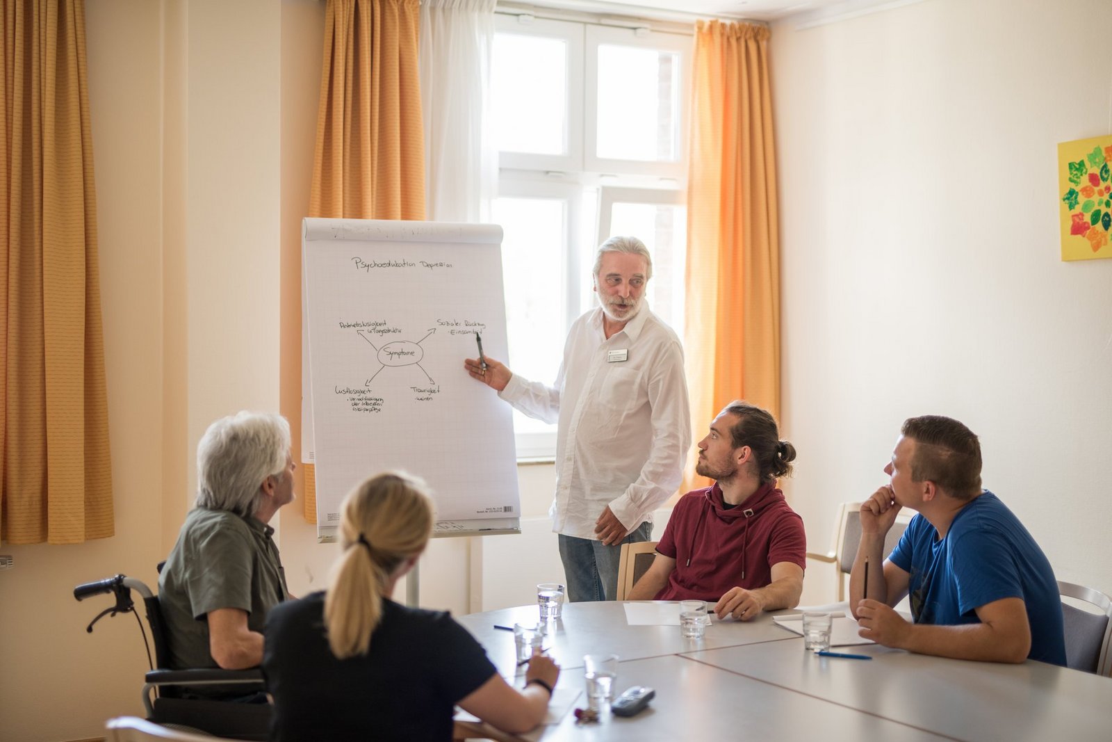 Psychoedukative Gruppe zum Thema Depression